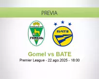 Pronóstico Gomel BATE (22 agosto 2025)