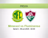 Pronóstico Mirassol Fluminense (09 octubre 2025)