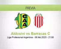 Pronóstico Aldosivi Barracas C (06 febrero 2025)