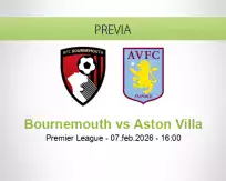Pronóstico Bournemouth Aston Villa (07 febrero 2026)