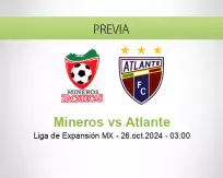 Pronóstico Mineros Atlante (25 octubre 2024)