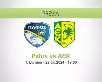 Pronóstico Pafos AEK (22 diciembre 2024)