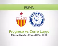 Pronóstico Progreso Cerro Largo (09 agosto 2025)