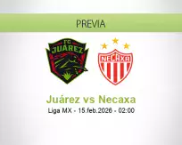 Pronóstico Juárez Necaxa (14 febrero 2026)