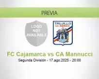 Pronóstico FC Cajamarca CA Mannucci (17 agosto 2025)