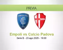 Pronóstico Empoli Calcio Padova (23 agosto 2025)