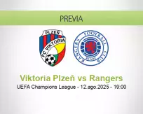 Pronóstico Viktoria Plzeň Rangers (12 agosto 2025)