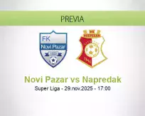Pronóstico Novi Pazar Napredak (29 noviembre 2025)