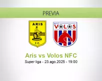 Pronóstico Aris Volos NFC (23 agosto 2025)