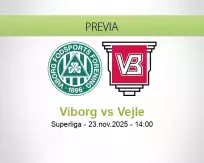 Pronóstico Viborg Vejle (23 noviembre 2025)