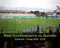 Pronóstico Real Cundinamarca Quindío (19 septiembre 2025)
