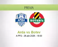 Pronóstico Arda Botev (26 abril 2026)