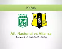 Pronóstico Atl. Nacional Alianza (21 febrero 2026)