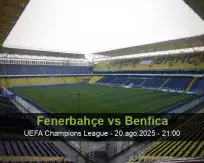 Pronóstico Fenerbahçe Benfica (20 agosto 2025)