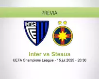 Pronóstico Inter Steaua (15 julio 2025)