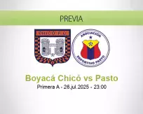 Pronóstico Boyacá Chicó Pasto (26 julio 2025)