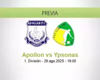 Pronóstico Apollon Ypsonas (29 agosto 2025)