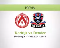 Pronóstico Kortrijk Dender (14 diciembre 2024)