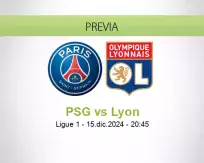 Pronóstico PSG Lyon (15 diciembre 2024)