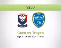 Pronóstico Caen Troyes (26 octubre 2024)