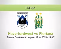 Pronóstico Haverfordwest Floriana (17 julio 2025)