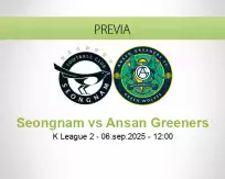 Pronóstico Seongnam Ansan Greeners (06 septiembre 2025)