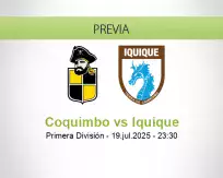 Pronóstico Coquimbo Iquique (19 julio 2025)