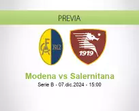 Pronóstico Modena Salernitana (07 diciembre 2024)