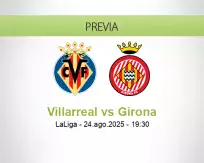 Pronóstico Villarreal Girona (24 agosto 2025)