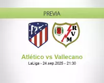Pronóstico Atlético Vallecano (24 septiembre 2025)