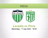 Pronóstico Levadia Flora (17 septiembre 2025)