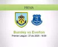 Pronóstico Burnley Everton (27 diciembre 2025)
