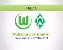 Pronóstico Wolfsburg Bremen (21 marzo 2026)