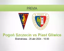 Pronóstico Pogoń Szczecin Piast Gliwice (20 abril 2024)