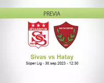 Pronóstico Sivas Hatay (30 setiembre 2023)