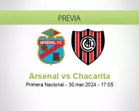 Pronóstico Arsenal Chacarita (30 marzo 2024)