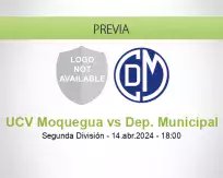 Pronóstico UCV Moquegua Dep. Municipal (14 abril 2024)