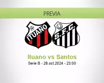 Pronóstico Ituano Santos (28 octubre 2024)