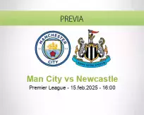 Pronóstico Man City Newcastle (15 febrero 2025)