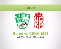 Pronóstico Beroe CSKA 1948 (26 julio 2025)