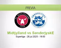 Pronóstico Midtjylland SønderjyskE (28 julio 2025)