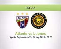 Pronóstico Atlante Leones (20 septiembre 2025)