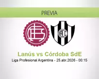 Lanús vs Córdoba SdE