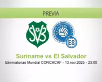 Pronóstico Suriname El Salvador (13 noviembre 2025)