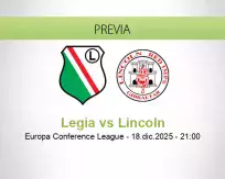 Pronóstico Legia Lincoln (18 diciembre 2025)