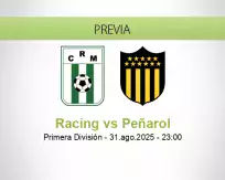 Pronóstico Racing Peñarol (31 agosto 2025)