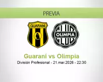 Guaraní vs Olimpia