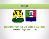 Pronóstico Bucaramanga Once Caldas (22 julio 2025)