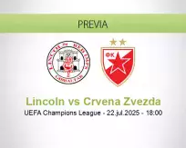 Pronóstico Lincoln Crvena Zvezda (22 julio 2025)