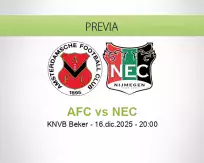 Pronóstico AFC NEC (16 diciembre 2025)